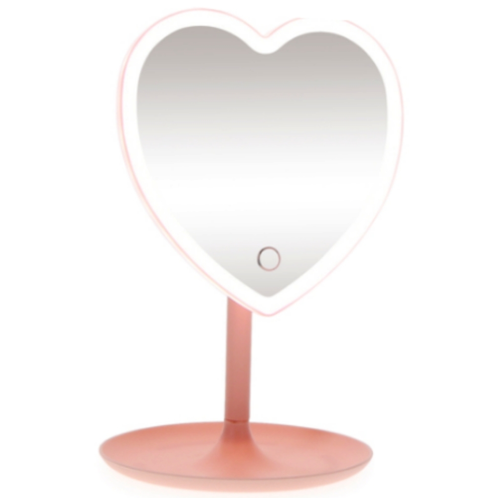 Heart shape touch light Up glass